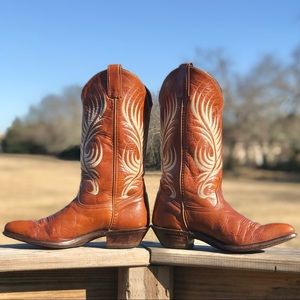 Vintage Cowboy Boots Code West Size 7